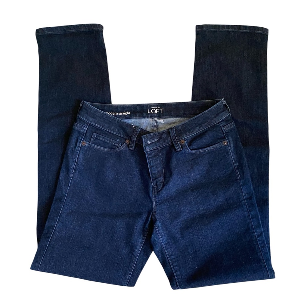 EUC LOFT Women's Dark Blue Jeans